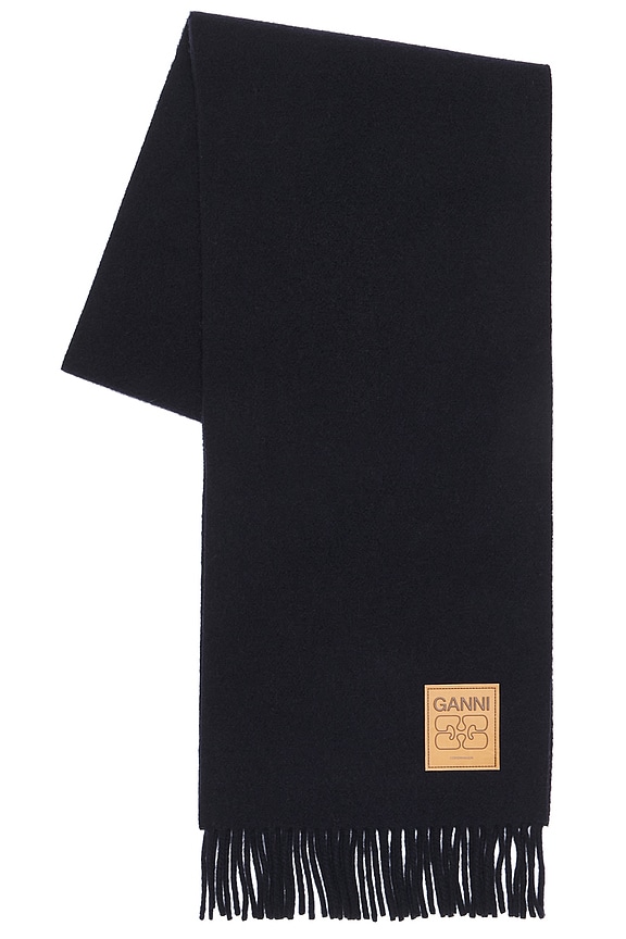 view 2 of 4 Double Face Solid Scarf in Sky Captain