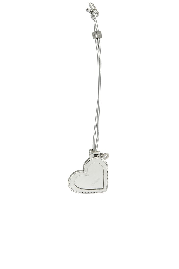 view 2 of 4 PORTE-CLÉS MIROIR BOU HEART in Silver