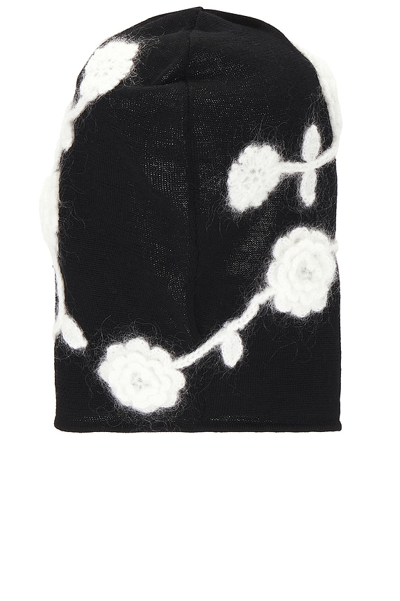 view 2 of 4 Crochet Flowers Bonnet in Black