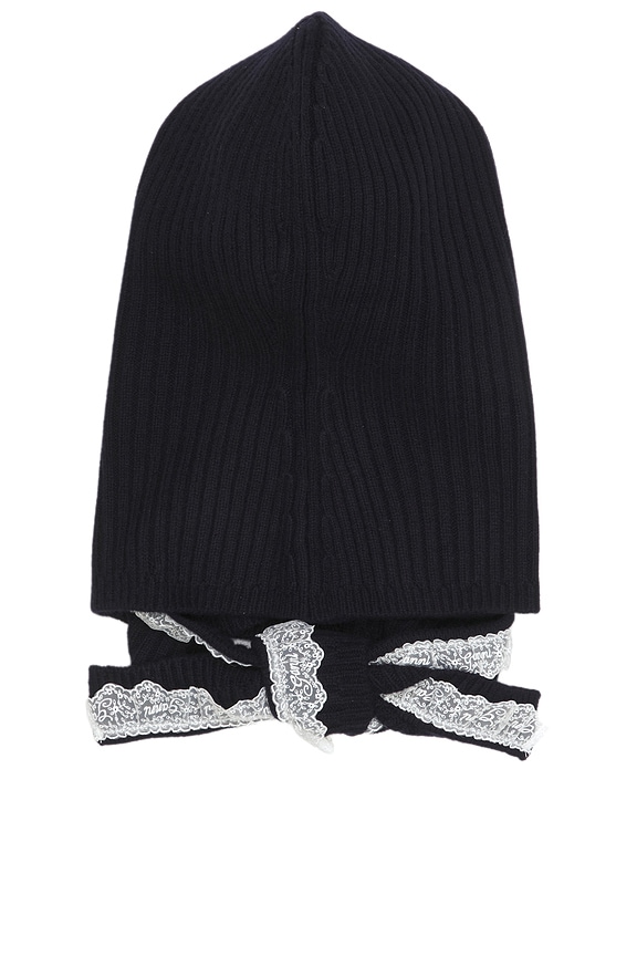 view 2 of 4 Compact Wool Balaclava Lace in Sky Captain