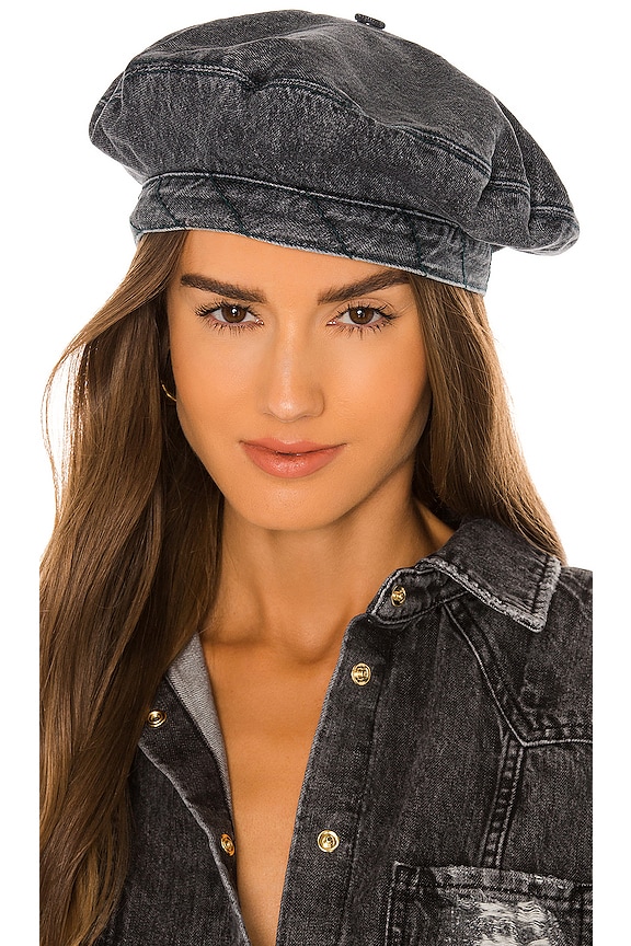 Ganni Denim Beret in Sharkskin | REVOLVE