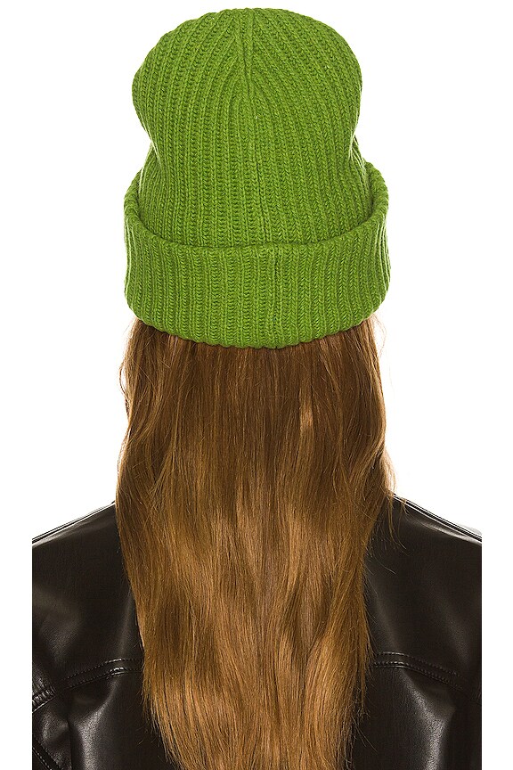 view 2 of 3 Knit Beanie in Flash Green