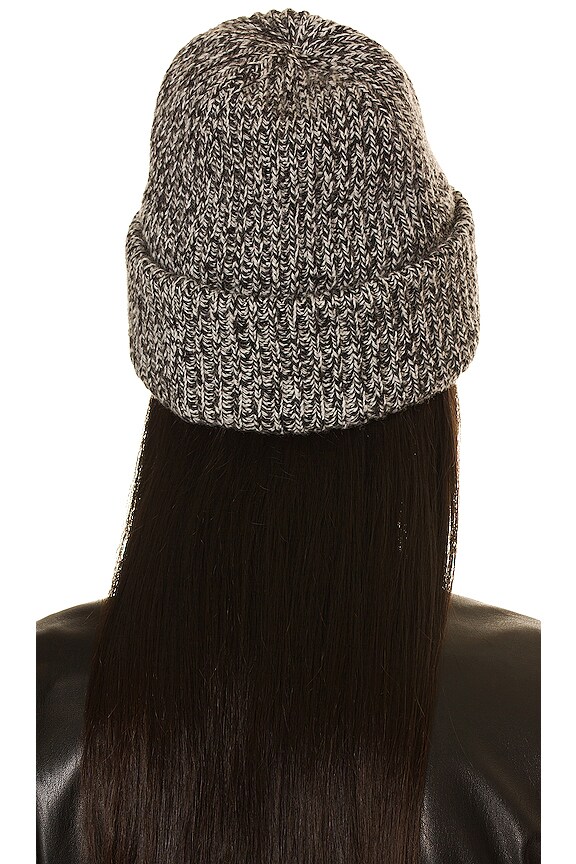 view 2 of 3 Rib Knit Beanie in Egret