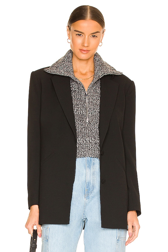 view 1 of 3 Rib Knit Collar in Egret