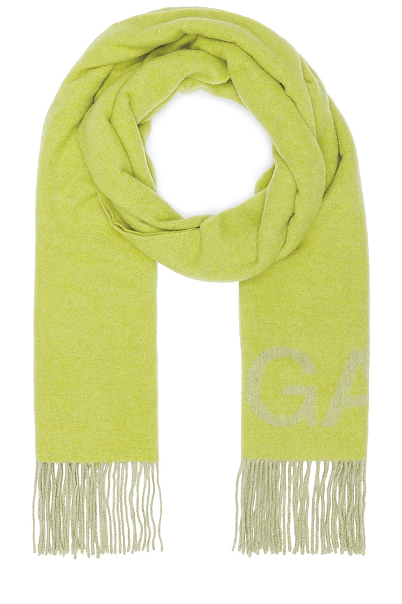 view 2 of 3 Wool Scarf in Celery