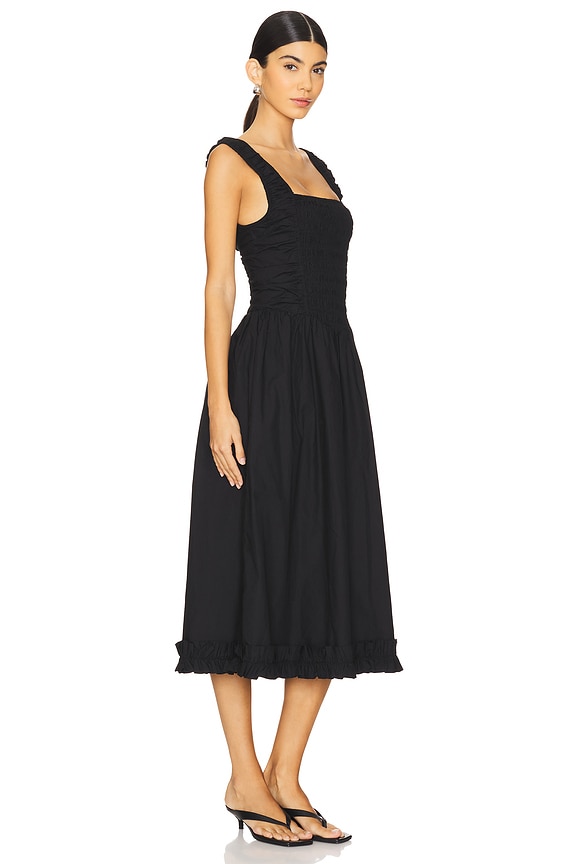 view 2 of 3 ROBE MI-LONGUE in Black