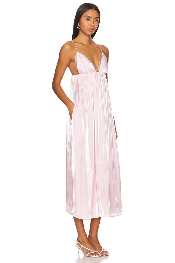 view 2 of 5 VESTIDO TIRANTES CHANGEANT in Chalk Pink