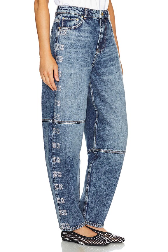 view 2 of 5 Sparkle Logo Denim Stary in Tint Wash