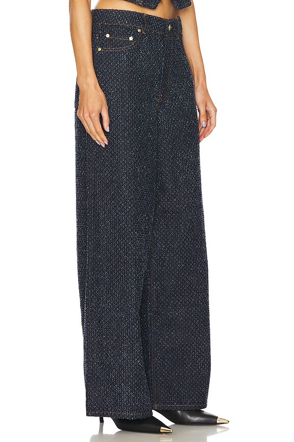 view 2 of 6 Fluffy Denim Wide Jeans in Rinse