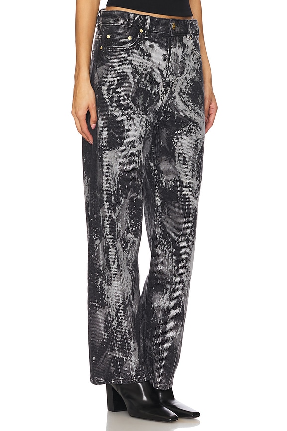 view 2 of 6 JEAN PIERNA ANCHA HEAVY DENIM IZEY in Washed Black & Black