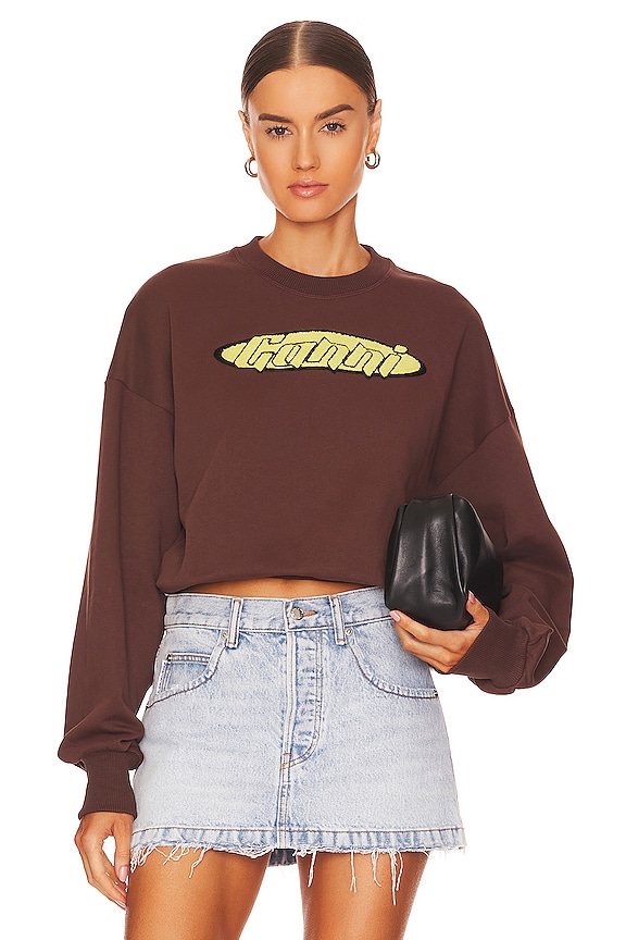 view 1 of 4 Isoli Artwork Sweatshirt in Chicory Coffee