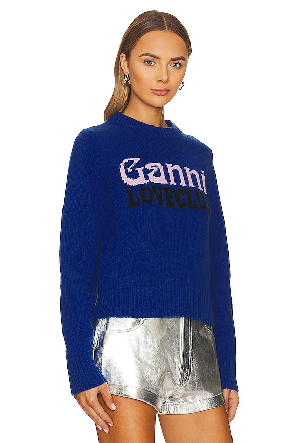 view 2 of 4 Graphic Pullover in Strong Blue