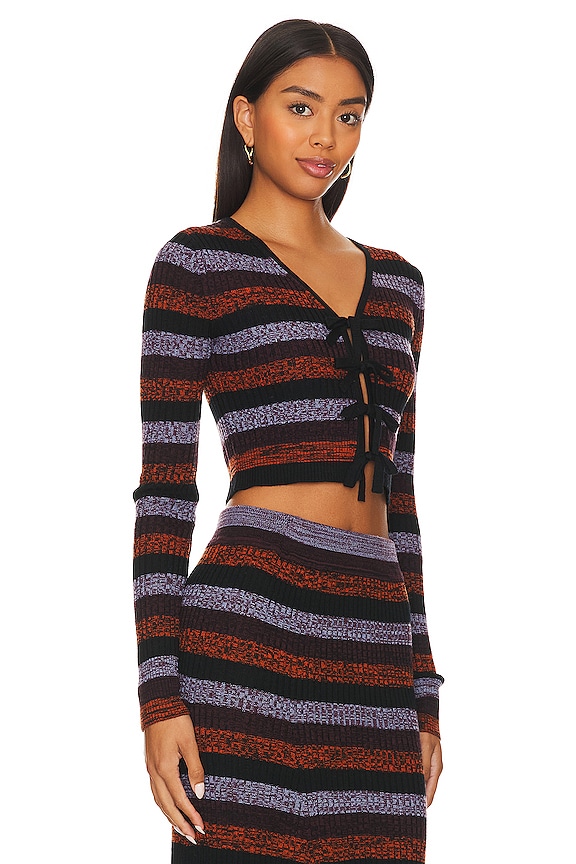 view 2 of 5 クロップドカーディガン in Multicolor