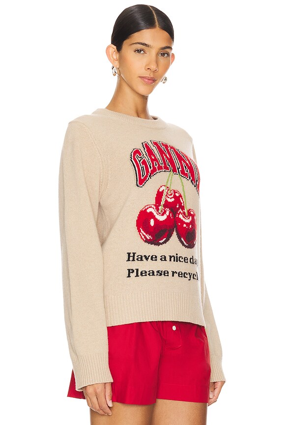 view 2 of 4 Graphic Mix Cherry Sweatshirt in Safari