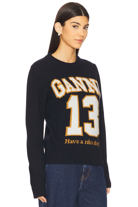 view 2 of 4 Graphic Baseball Crewneck in Sky Captain