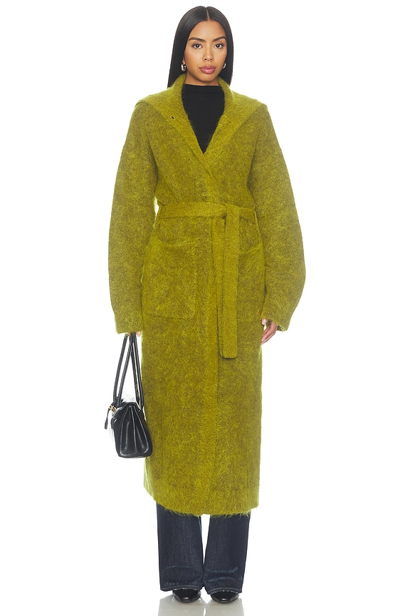 Brushed Mohair Long Cardigan