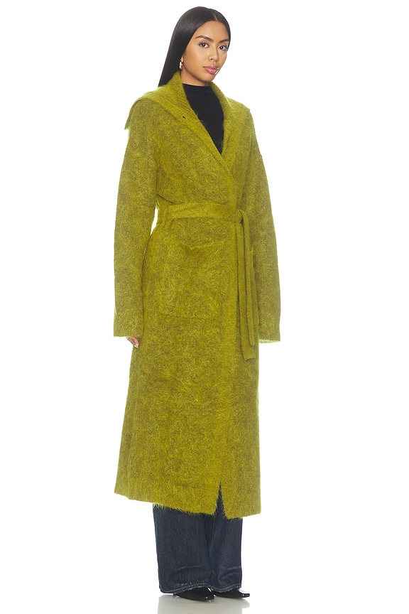 Brushed Mohair Long Cardigan