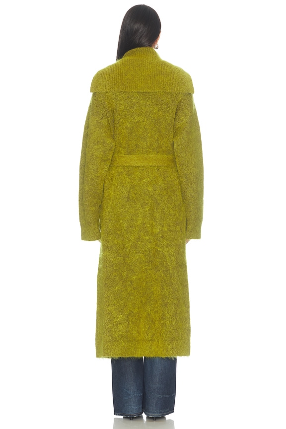 Brushed Mohair Long Cardigan