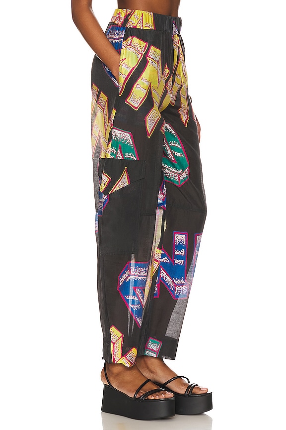 view 2 of 4 PANTALON ELASTICATED in Phantom