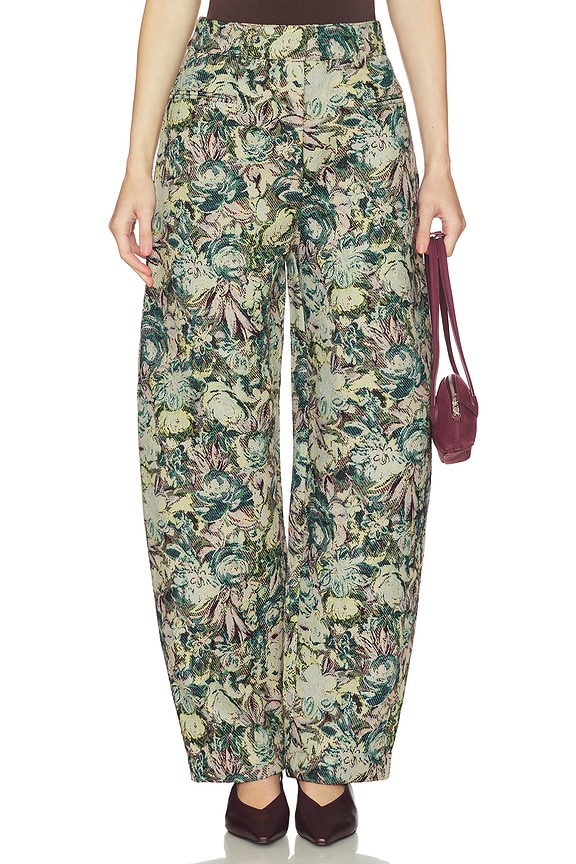 view 1 of 6 Tapestry Jacquard Pant in Jadeite