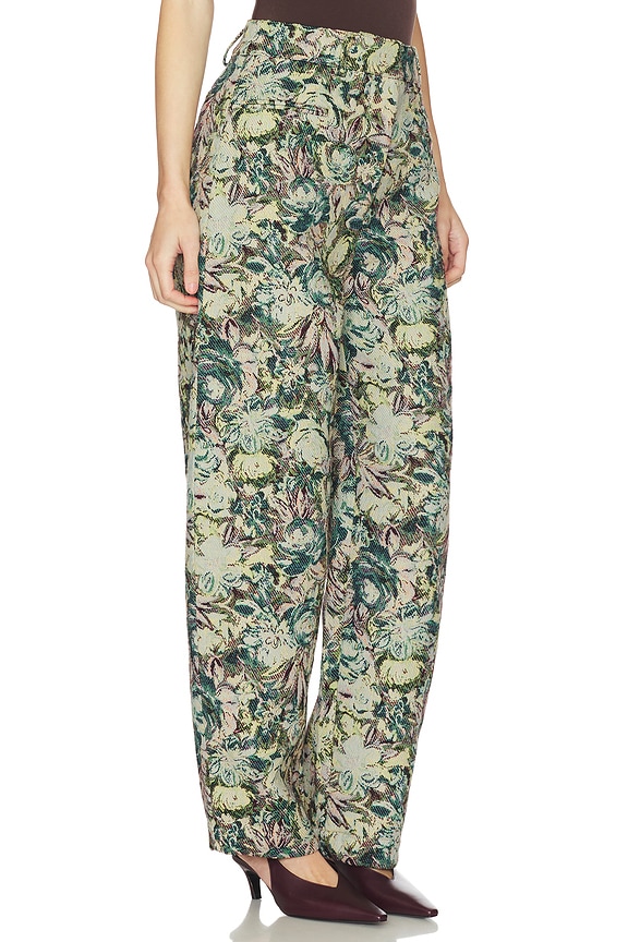 view 2 of 6 Tapestry Jacquard Pant in Jadeite