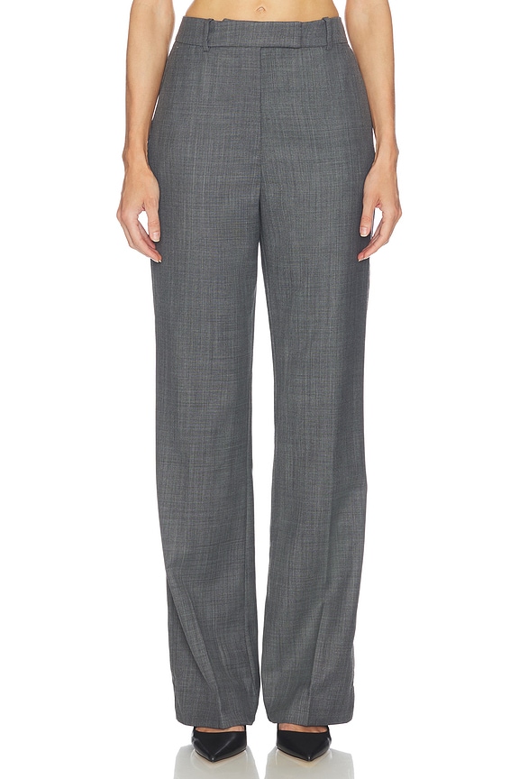 view 1 of 6 Wool Melange Suiting Straight Pant in Phantom