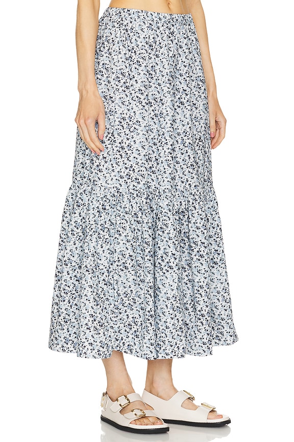 view 2 of 4 Maxi Flounce Skirt in Glacier Lake