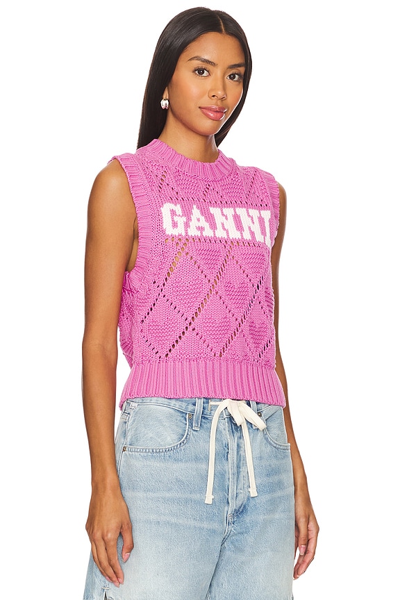 view 2 of 4 Rope Short Vest in Rose Violet