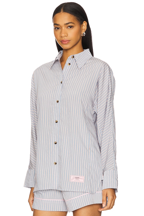 view 2 of 5 Yarn Dyed Stripe Shirt in Soft Chambray