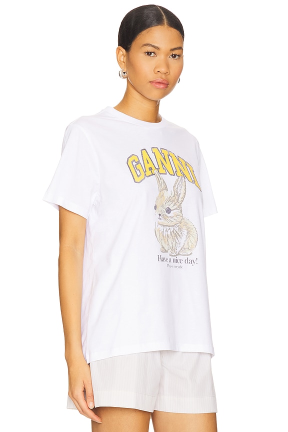 view 2 of 4 Basic Jersey Baby Bun Relaxed T- Shirt in Bright White