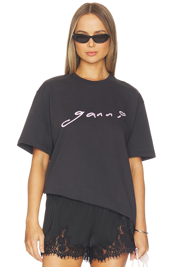 view 1 of 5 Heavy Cotton Jersey Relaxed Fit T-shirt in Phantom