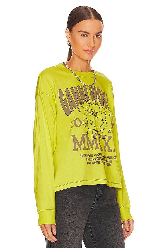 view 2 of 4 ФУТБОЛКА С ДЛИННЫМ РУКАВОМ OVERSIZED GRAPHIC in Sulphur Spring