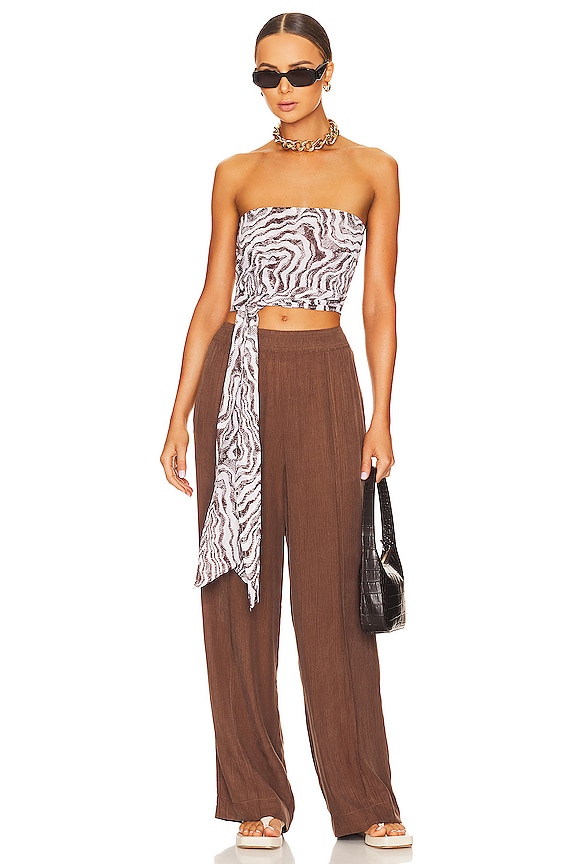 view 1 of 5 Wrap Top in Egret