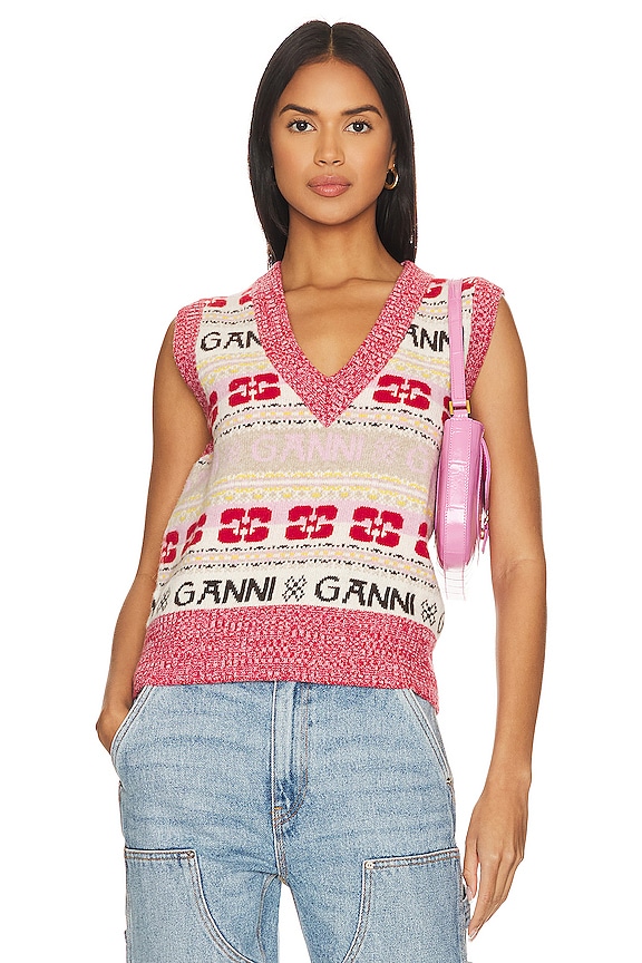 view 1 of 4 Logo Mix Vest in Multicolor