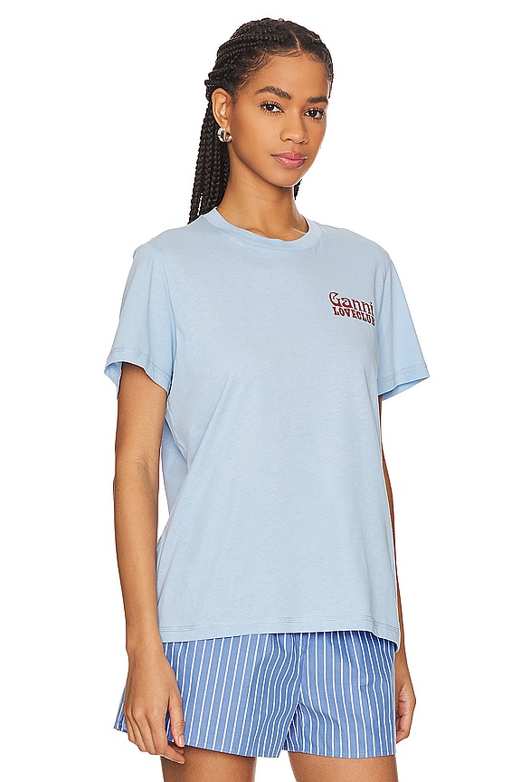 view 2 of 4 LOVECLUB リラックスフィットTシャツ in Powder Blue