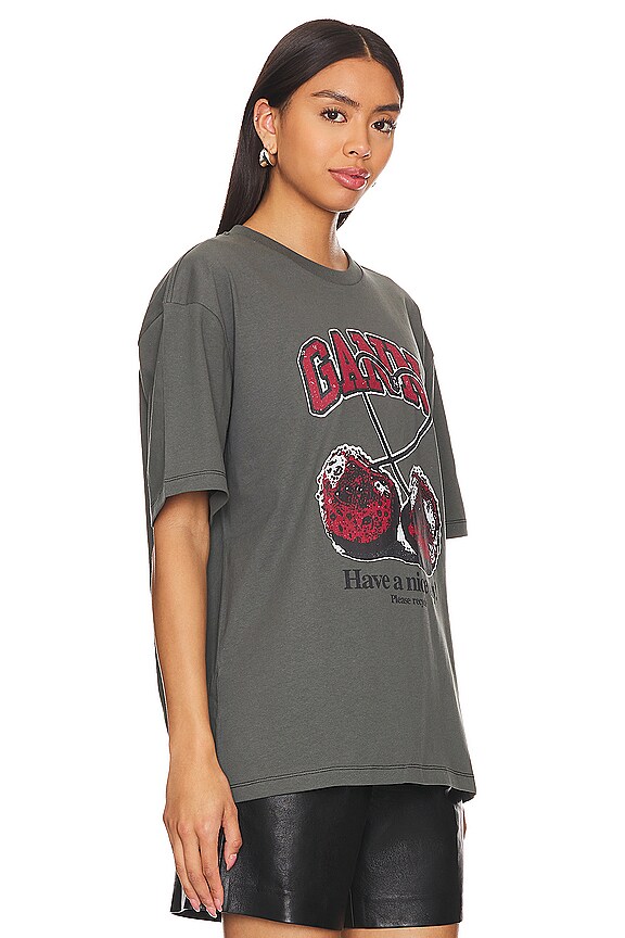 view 2 of 4 Cherry T-Shirt in Volcanic Ash