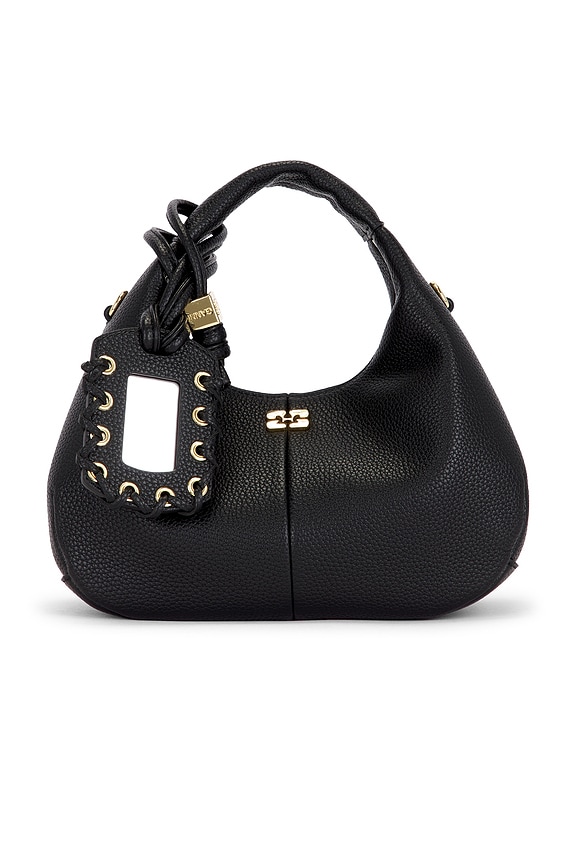 view 2 of 7 SAC CABAS FORMAT MINI GRAINED in Black