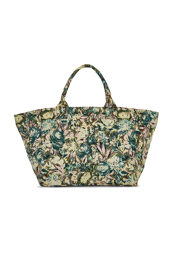 view 2 of 6 Reversible Shopper XXL Print Tote Bag in Jadeite