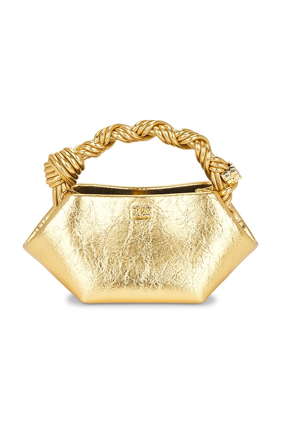 view 2 of 7 Bou Mini Crushed Bag in Gold