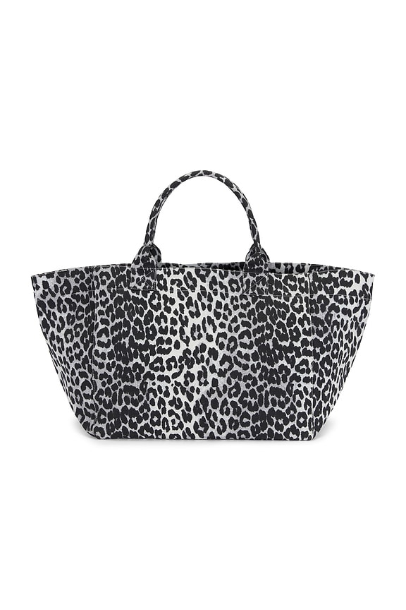 view 2 of 6 Shopper XXL Printed Sequin Tote in Silver