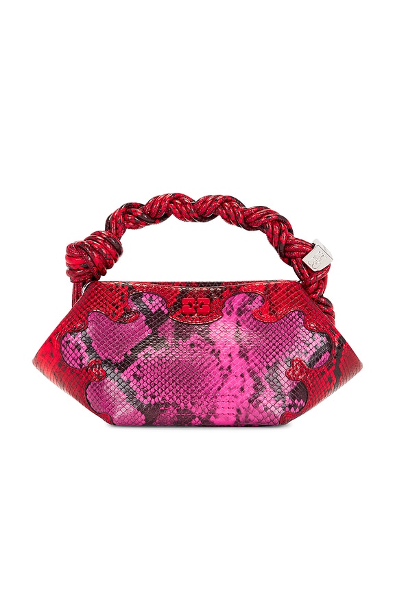 view 2 of 5 Bou Mini Snake Bag in Raspberry Rose