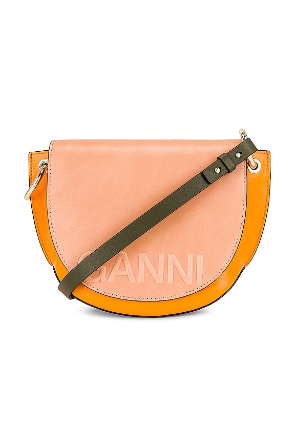 view 1 of 6 Banner Saddle Bag in Bright Marigold