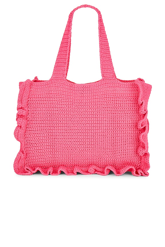 view 2 of 4 COTTON CROCHET ACCESSORIES 토트 in Shocking Pink