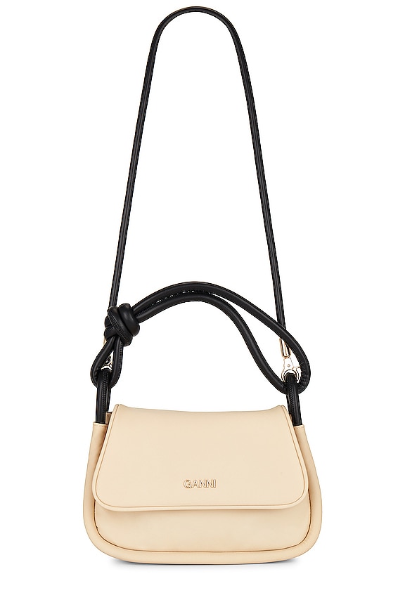 view 1 of 6 Knot Flap Over Bag in Pale Khaki