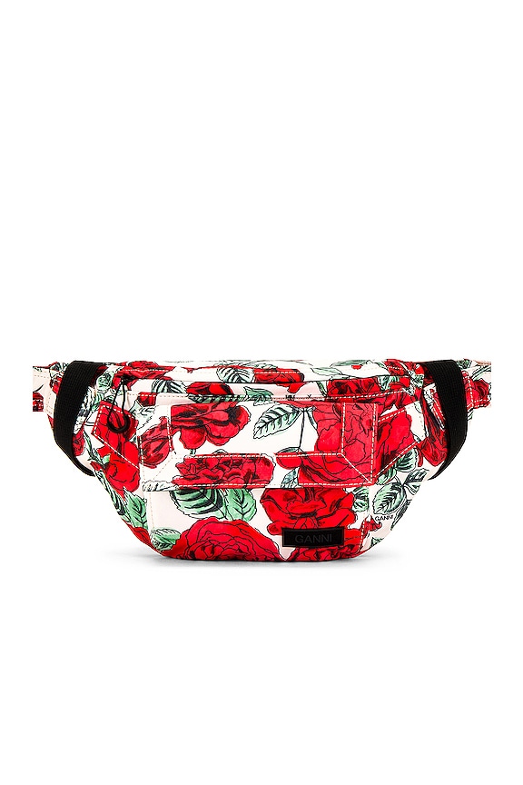 view 1 of 5 Floral Fanny Pack in Brazilian Sand
