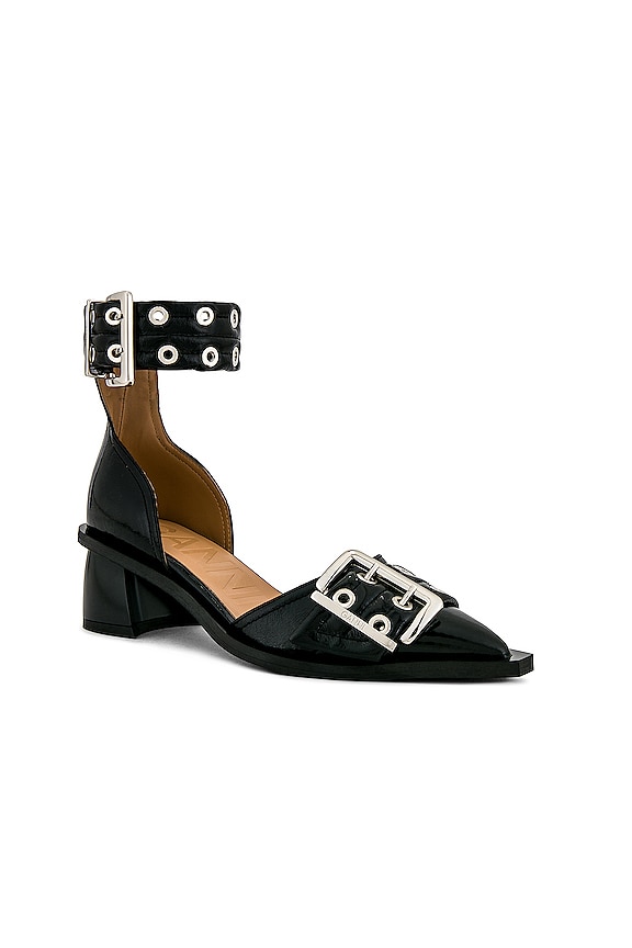 view 2 of 5 Chunky Buckle Pump in Black