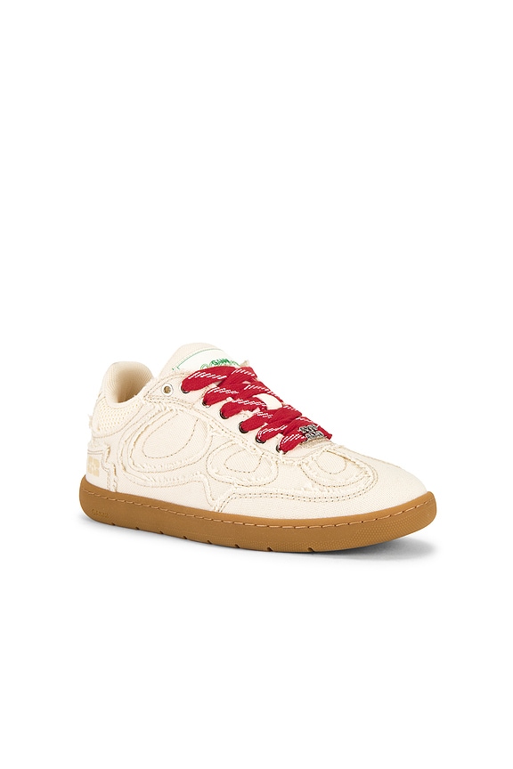view 2 of 7 Canvas Undone Edge Sneaker in Parchment