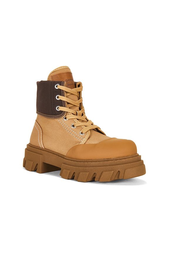 view 2 of 5 BOTTINES CLEATED CANVAS TRAIL in Brown Sugar