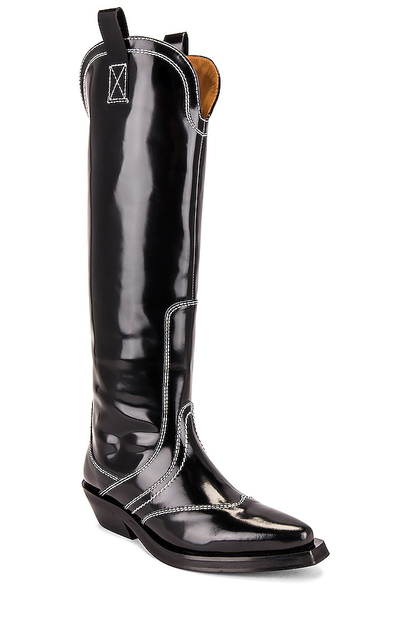 view 2 of 5 BOTTINES WESTERN in Black