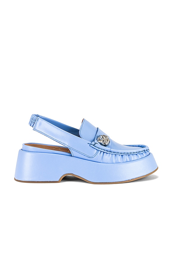 view 1 of 5 Retro Flatform Slingback in Placid Blue